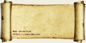 Jasmina Karanović vizit kartica